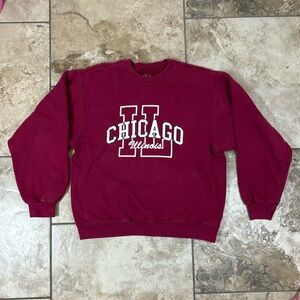Chicago Illinois Women's Maroon Sweater